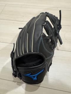 MIZUNO 軟式野球グローブ ブラック×ブルー(子供用)のサムネイル