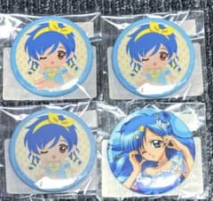 ぴちぴちピッチ 波音 まるくじ 缶バッジ 新品未使用 4つセット まとめ