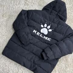 美品 KELME ダウンジャケット 中綿 ハーフコート 黒 XXL - メルカリ