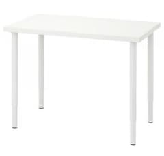【美品！東京直接取引】IKEA ホワイト リンモン　オーロヴ デスクのサムネイル