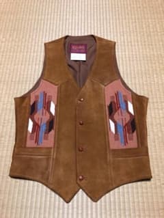 チマヨ柄 スウェードベスト size38 美品のサムネイル