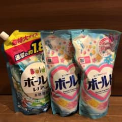 洗濯洗剤　ボールド、ボールド　レノアin 詰め替え用　3袋セットのサムネイル