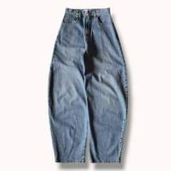 ALAIA アライア 26SS ラウンド バレルレッグ デニムパンツ 38