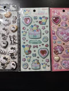 キラキラジュエルシール　マシュマロシール3枚セットのサムネイル