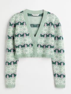 美品‼️ H&M エイチアンドエム スカラップエッジ ニットカーデのサムネイル
