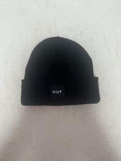 HUF 黒 ニット帽のサムネイル