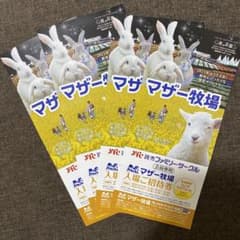 マザー牧場　入場券　4枚セットのサムネイル