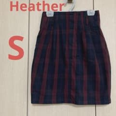 Heather チェック柄 タイトミニスカート Sのサムネイル