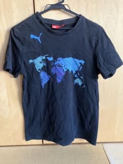 PUMA Tシャツ 世界地図プリント ブラック Sサイズのサムネイル