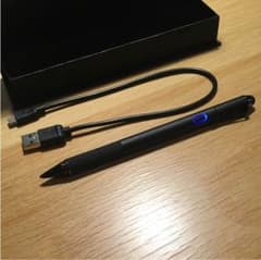 Fochea タッチペン スタライスペン USB充電式 ペン先1.5mmブラックのサムネイル
