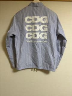 CDG ストライプ　コーチジャケット 限定！コムデギャルソン ストライプ コーチジャケット (COMME