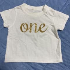 Tシャツ 1歳 お誕生日 ONE ワンのサムネイル