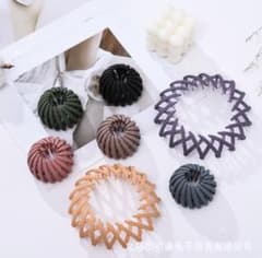【大人気】格納式 ヘア クリップ シュシュ（4点セット）のサムネイル