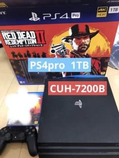 PS4pro 1TB CUH-7200B【美品】のサムネイル