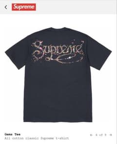 gems tee supreme Lsize navyのサムネイル