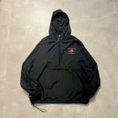超希少 90s  アドベンチャー ナイロン ジャケット パッカブル 90sVintageパッカブルアノラックナイロンジャケットXXL黒ハーフジップ