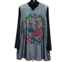 トクコプルミエヴォル 花柄タートルネック長袖チュニック - メルカリ