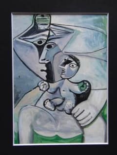 パブロ・ピカソ、【母性】、希少画集画、新品高級額・額装付 - メルカリ
