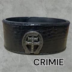 CRIMIE レザーバングル ブレスレット ホースシュー クロス コンチョ CRIMIE レザーバングル ブレスレット ホースシュー クロス コンチョ