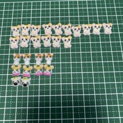 Hamtaro Nail Art Parts - 26 Pieces Assorted - Various Designs