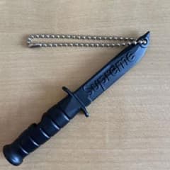 シュプリーム ホイッスル キーチェーン ナイフ キーホルダー　黒のサムネイル