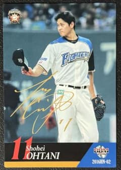 大谷翔平 激レア ホームランソーセージ bbm 2016 プリントサインカード 