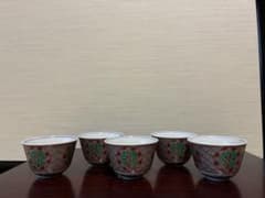 九谷焼　湯呑み　5客セット 竹文様 陶磁器のサムネイル