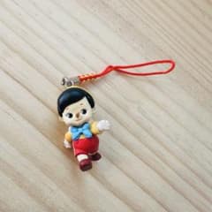 キュージョン ディズニー ピノキオ キューピー 根付けストラップ
