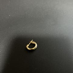み*ぬ様 ゴールド プラチナ　コンビ　フープピアス 片耳用　メンズ　レディース み*ぬ様 ゴールド プラチナ コンビ フープピアス 片耳用 メンズ