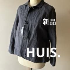 新品HUIS.リネンアトリエジャケット遠州織物シャツカーディガコート 