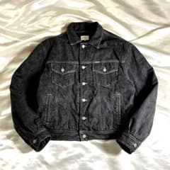 90'sイタリア製 カルバンクライン ブラックデニム デニムジャケット L