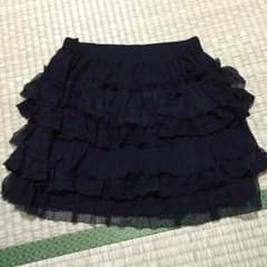 黒レースパンツフリフリスカート160サイズのサムネイル