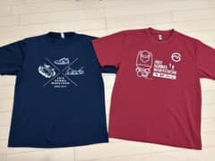 glimmer メンズ　Tシャツ 赤/紺色　Lサイズ