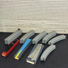 ☆HOゲージ 線路 当時物 46本 四駆ボギー貨車 台車台 ポイントレール