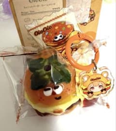 OioOio ミニバーガーチャーム おはなポテトバーガー スクイーズ 柿