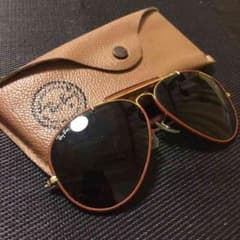 ★RayBan レザービンテージサングラス ティアドロップ★のサムネイル
