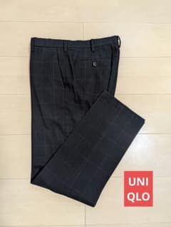 【美品】UNIQLO ヒートテック スラックス チェック柄 79cmのサムネイル