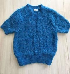 snidel 半袖 シャギーニット ブルーのサムネイル