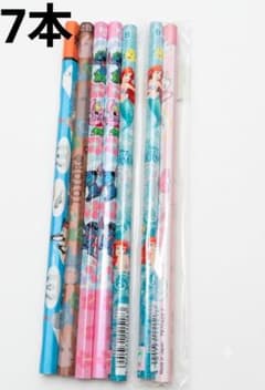 [Brand New & Unused] Disney & Ghibli Pencils (7 pencils) - Mermaid, Stitch, Totoro