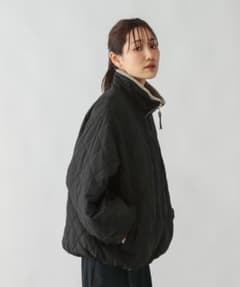 グローバルワーク　リバーシブルキルトブルゾン　完売品　大人気のモカ×ブラック　Mのサムネイル