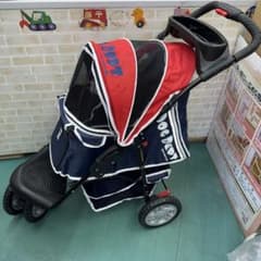 専用 ドッグデプト3輪バギー ペットカート 犬用 リード付き 激レア 美