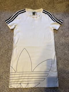 ⭕️adidas originals⭕️ホワイト Tシャツ Sサイズ ワンピース 白のサムネイル