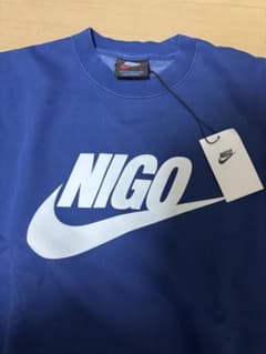 NIGO ロゴ入り 青 スウェット Lサイズ - メルカリ