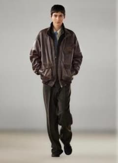 AURALEE HEAVY LAMB LEATHER ZIP BLOUSONのサムネイル
