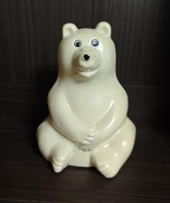 シロクマ 貯金箱 ポーラーベア Polar Bear 鍵付き 白くま 置物のサムネイル