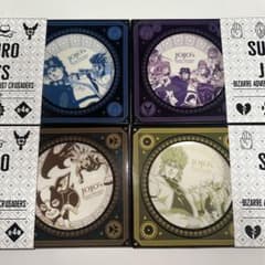 スシロー　ジョジョの奇妙な冒険　コラボ　限定　プレート　コンプリート　４枚のサムネイル