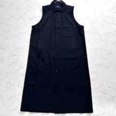 極美品 ワイズ Y’s 18SS ロングジレ ベスト ワンピース ブラック 極美品 ワイズ Y's 18SS ロングジレ ベスト ワンピース ブラック