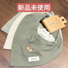 新品未使用 北欧newbie ニュービー スタイ 3枚セット ベビー キツネ刺繍のサムネイル