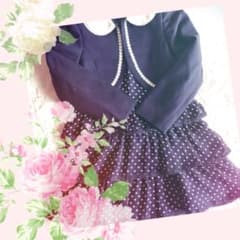 女の子 フォーマル ワンピース 黒のサムネイル