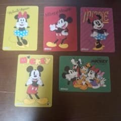値下げ可能 ミッキー・ミニー カード 5枚セットのサムネイル